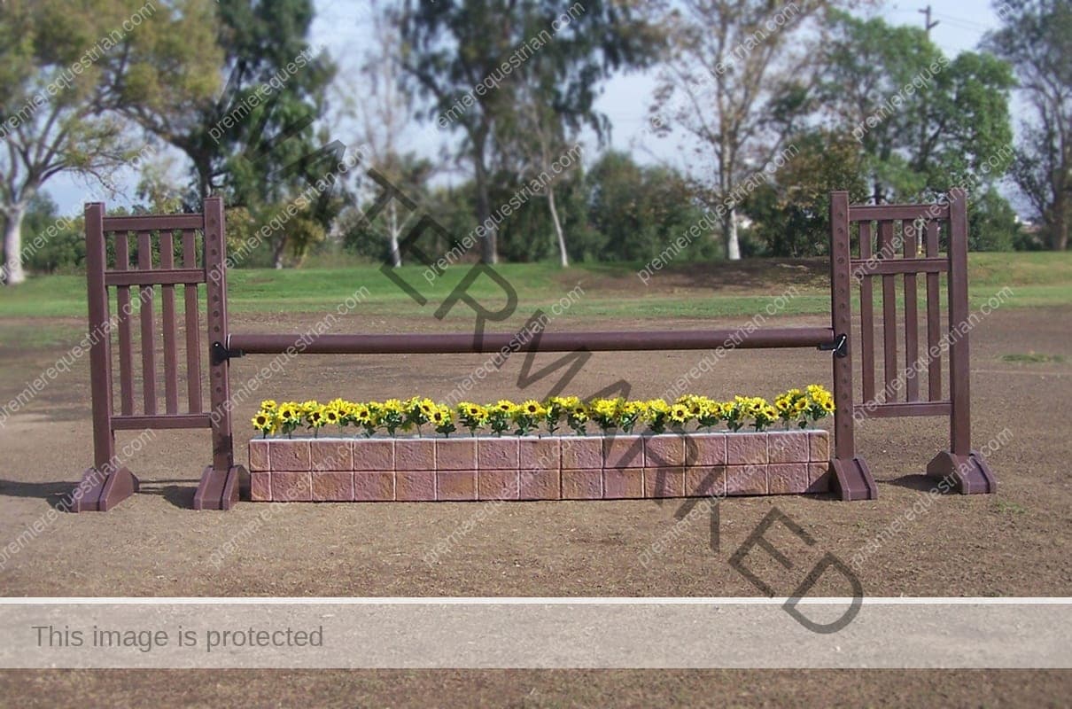 Vertical Slat Solid Color 5ft Jump Standards (Pr) – SALE - thumbnail 7