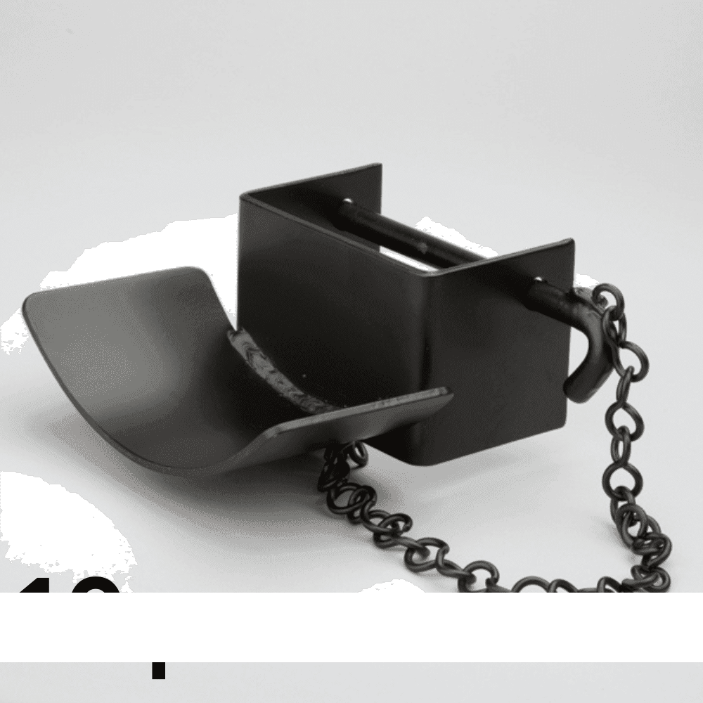 Metal Jump Cups with Pin &amp; Chain (10 Pr)