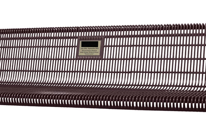 4′ Contour In Ground Memorial Bench Swing | Welded Steel Rod