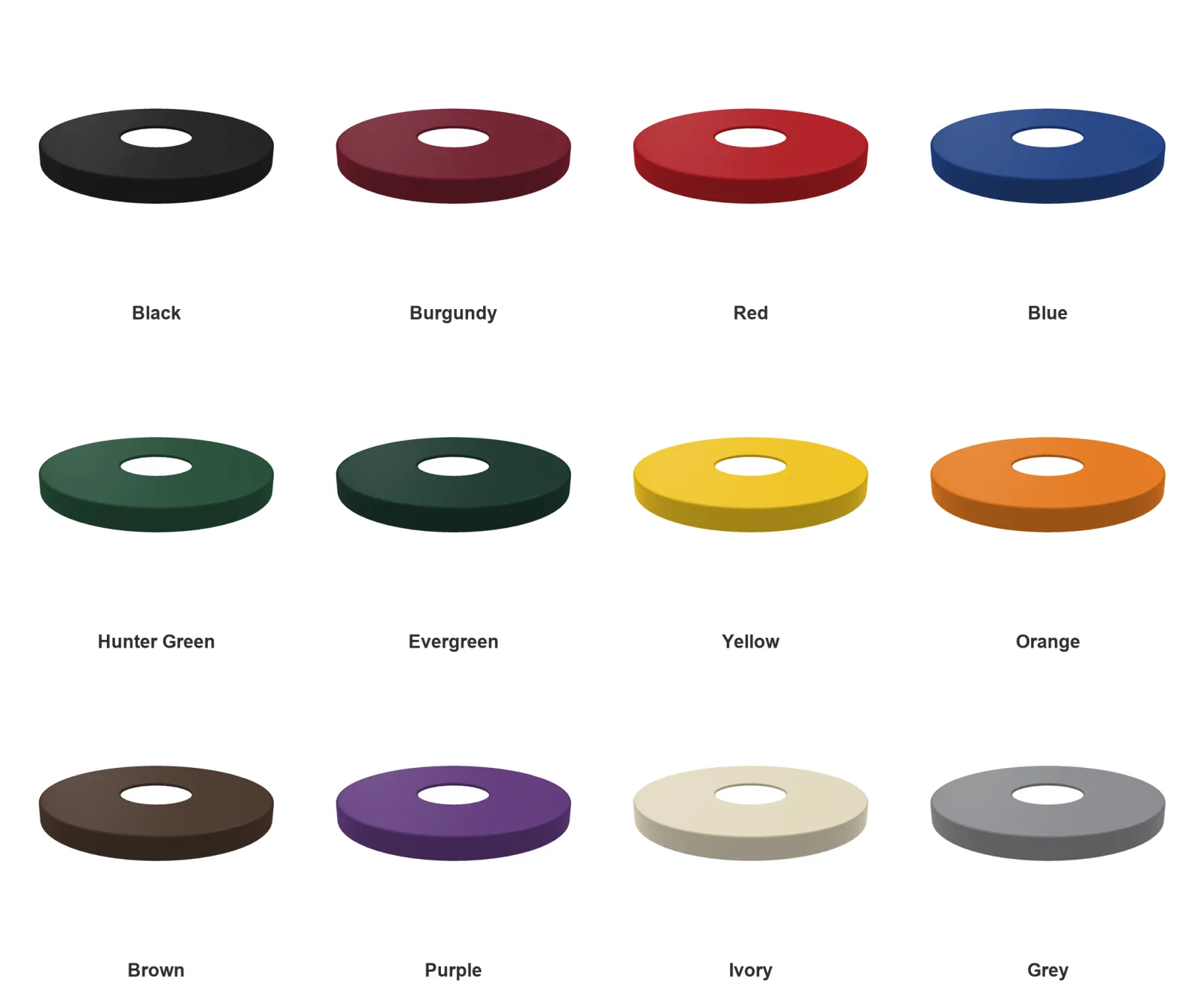 Flat Trash Receptacle Lid | 22 and 32 Gallon | 8″ Opening - thumbnail 2