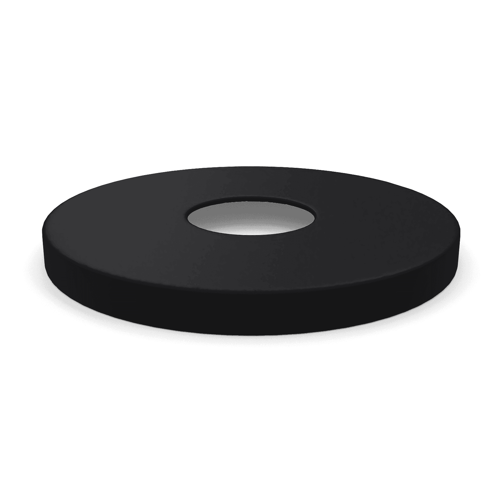 Flat Trash Receptacle Lid | 22 and 32 Gallon | 8″ Opening - thumbnail 4
