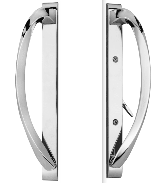 Rockwell Modena Contemporary Sliding Door Handle in Polished Chrome Finish 88300005