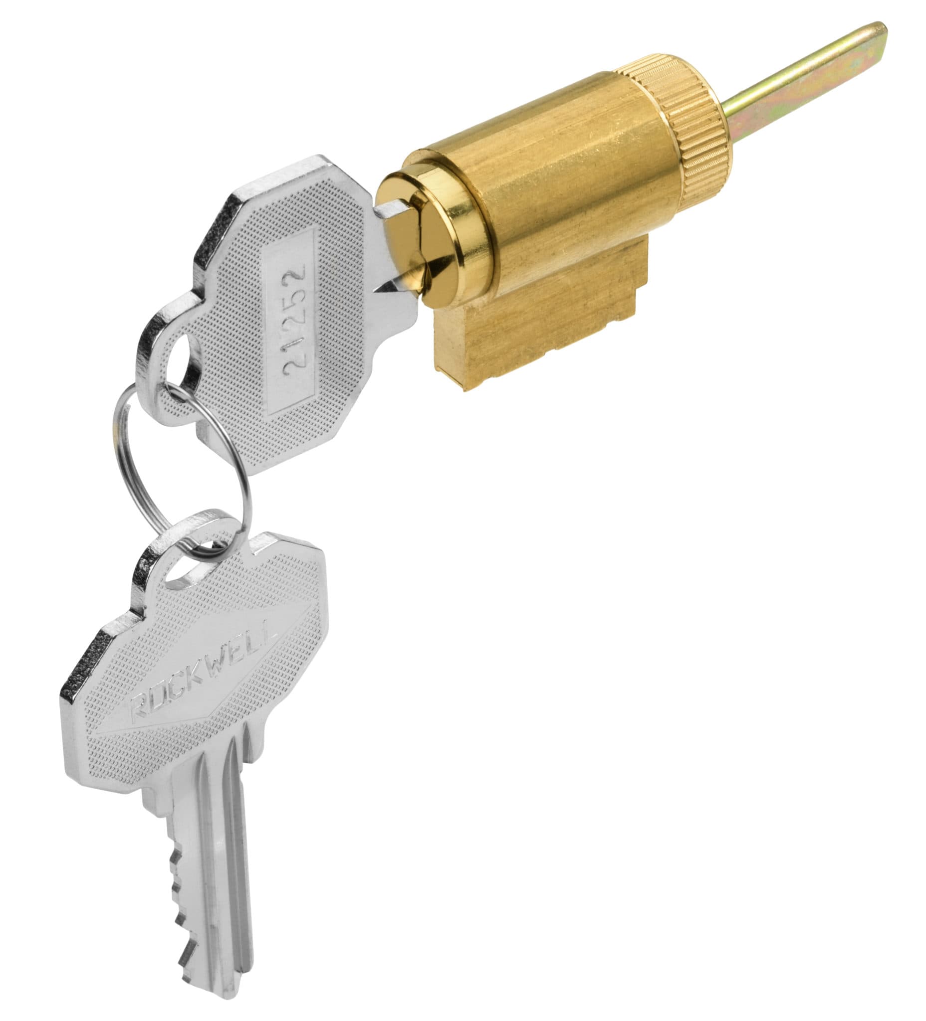 KW1 Cylinder with 2 Keys for Rockwell Entry Door Handlesets MI-ROKEY801US3
