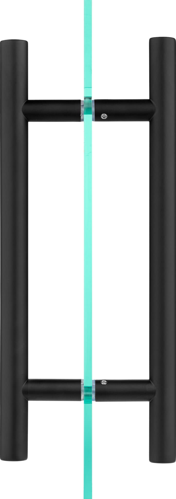Rockwell 6″ Back to Back Ladder Pull in Antique Black for Heavy Glass Frameless Shower Doors SDHLP6US10B