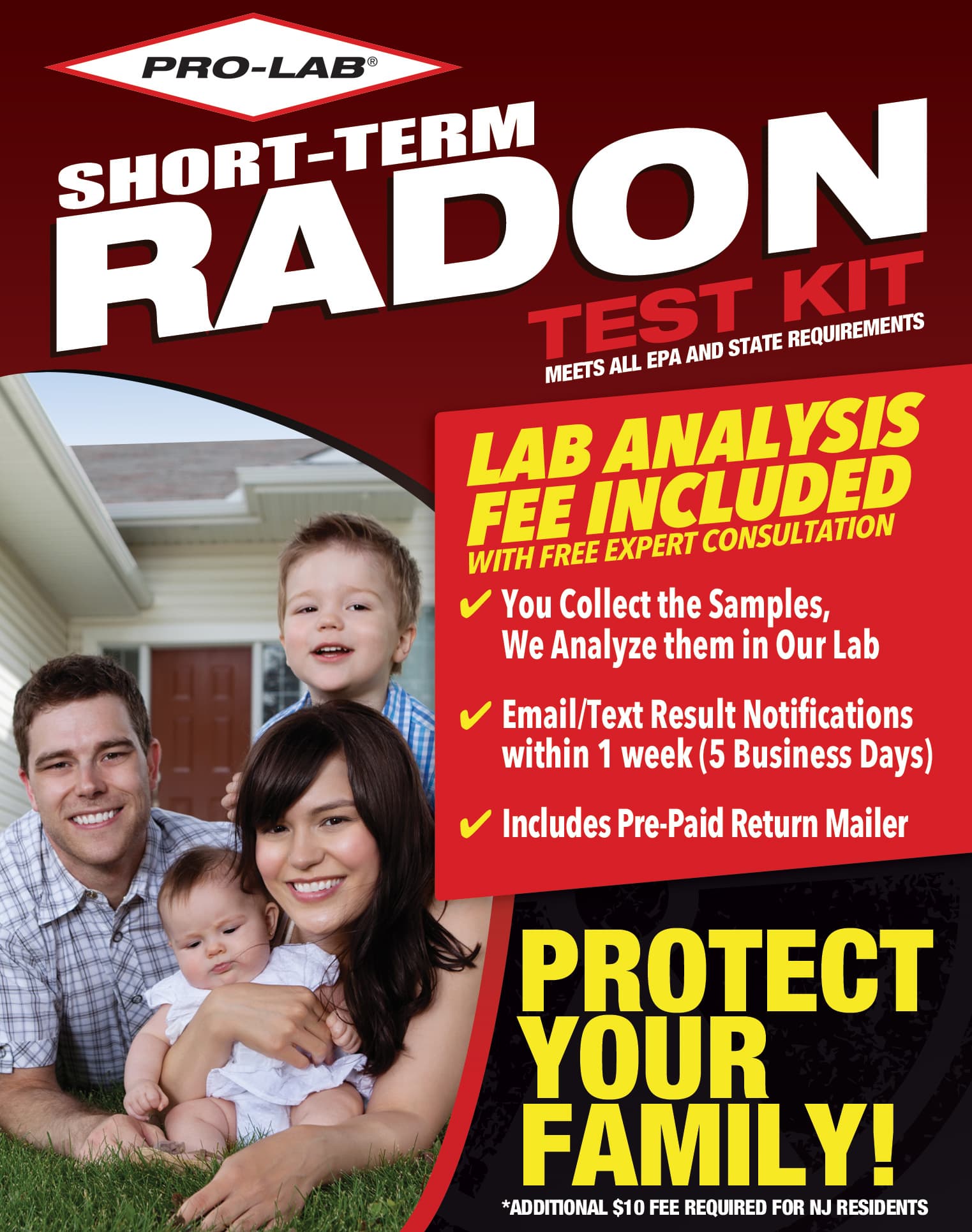 Radon Gas Test Kit (Short Term)
