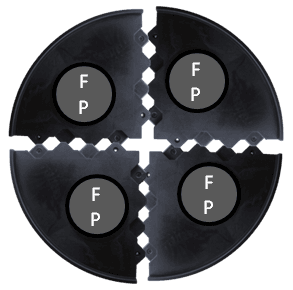 Triple Surface Chipping Pad – 4′ Circle Turf - thumbnail 6