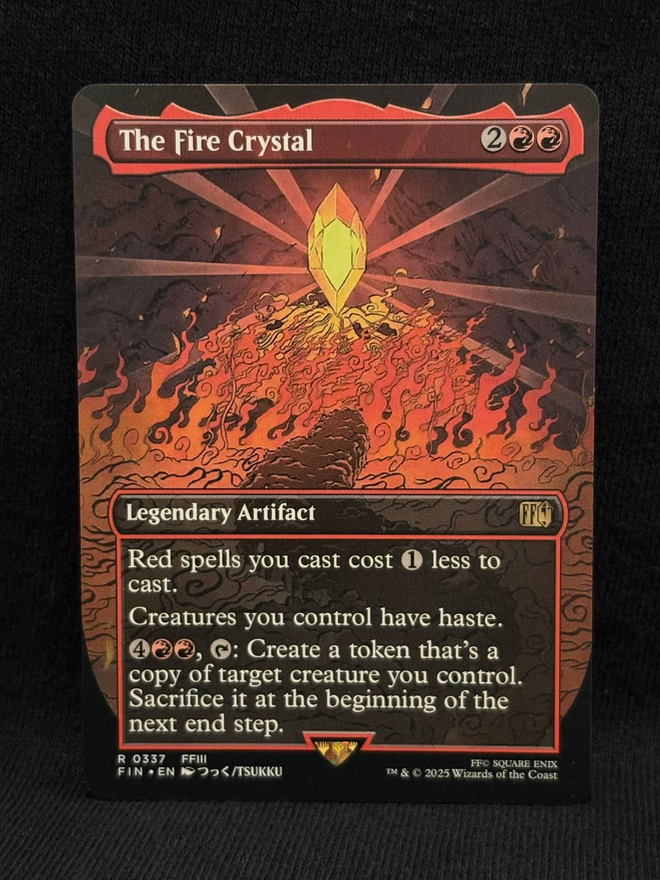 The Fire Crystal (Borderless) – MTG Proxy FINAL FANTASY