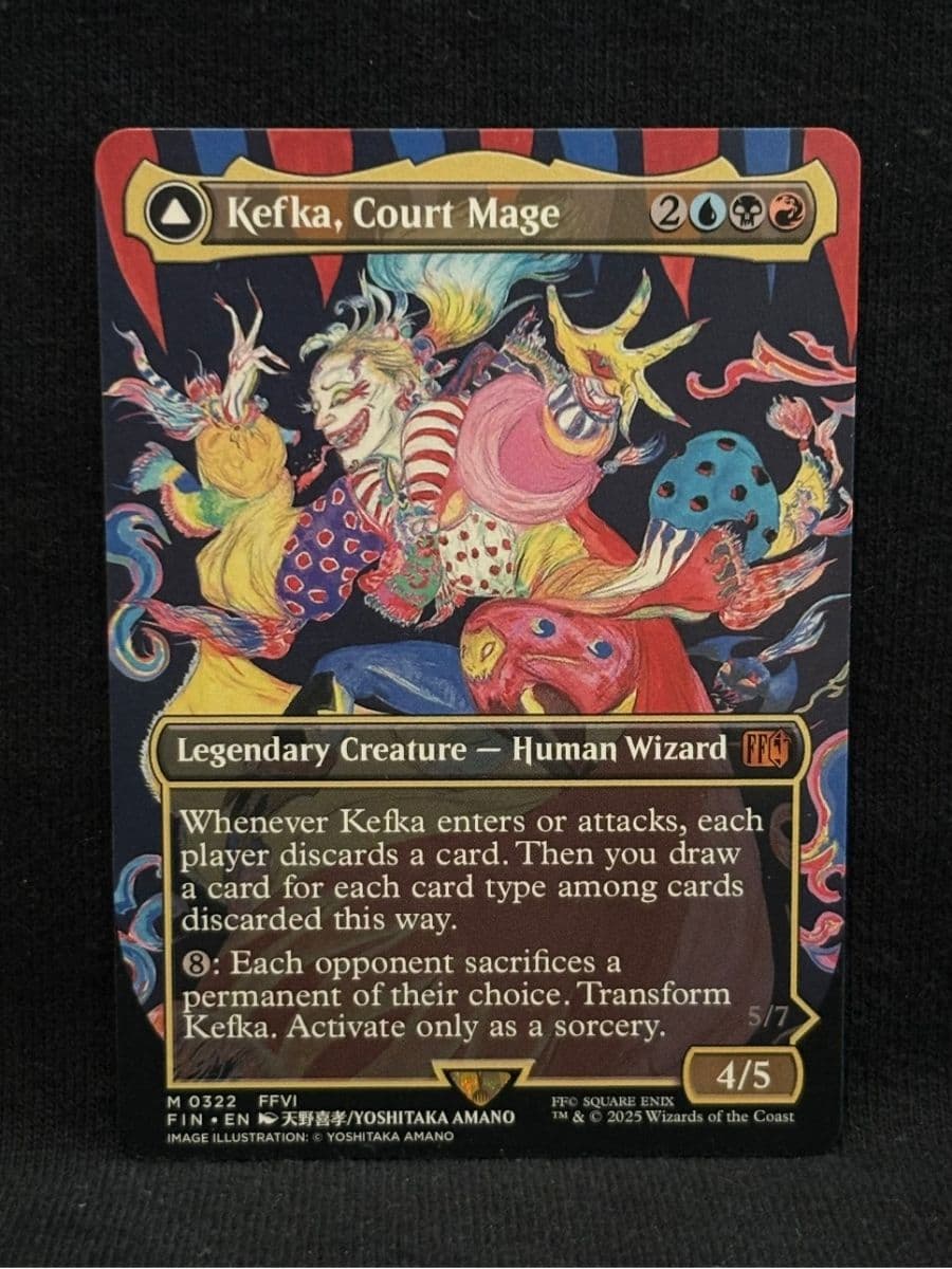Kefka, Court Mage (Borderless) – MTG Proxy Final Fantasy