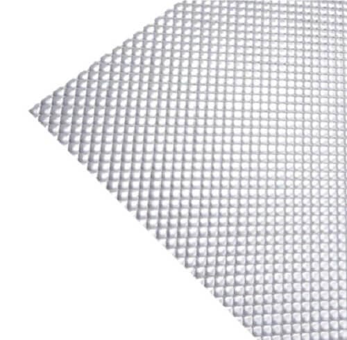 F12-125/2246: Clear Prismatic Light Lens | Classroom Light Cover | 22.50″ x  46.50″ x  .125″ | 4 PACK