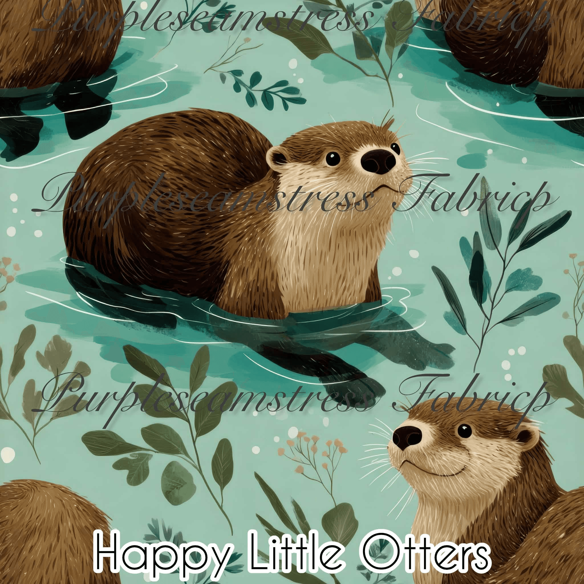 Happy Little Otters – Fabric