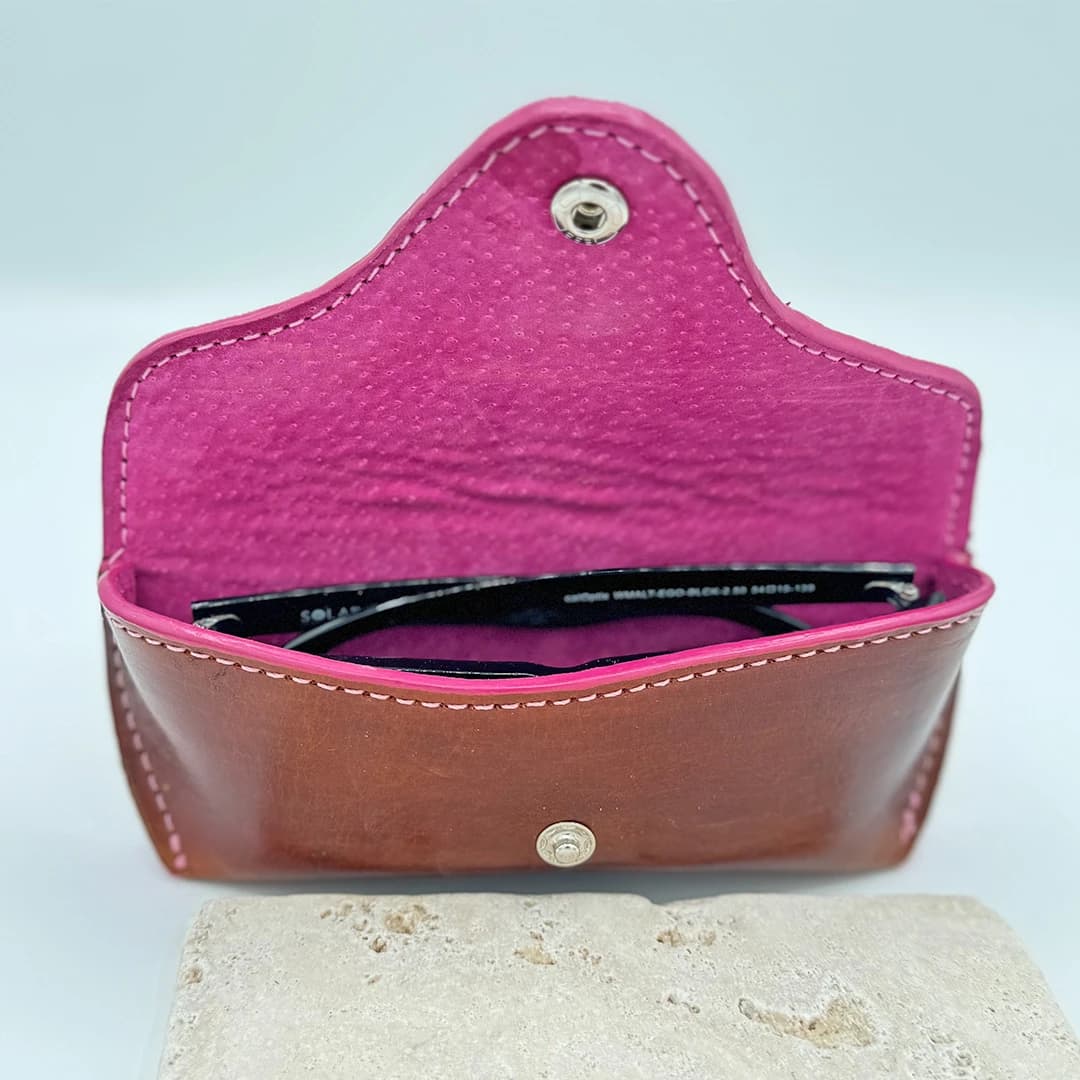 Python Leather Eyeglass Case - thumbnail 7