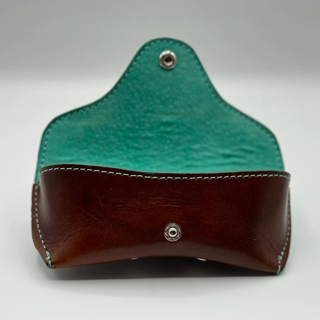 Python Leather Eyeglass Case - thumbnail 5