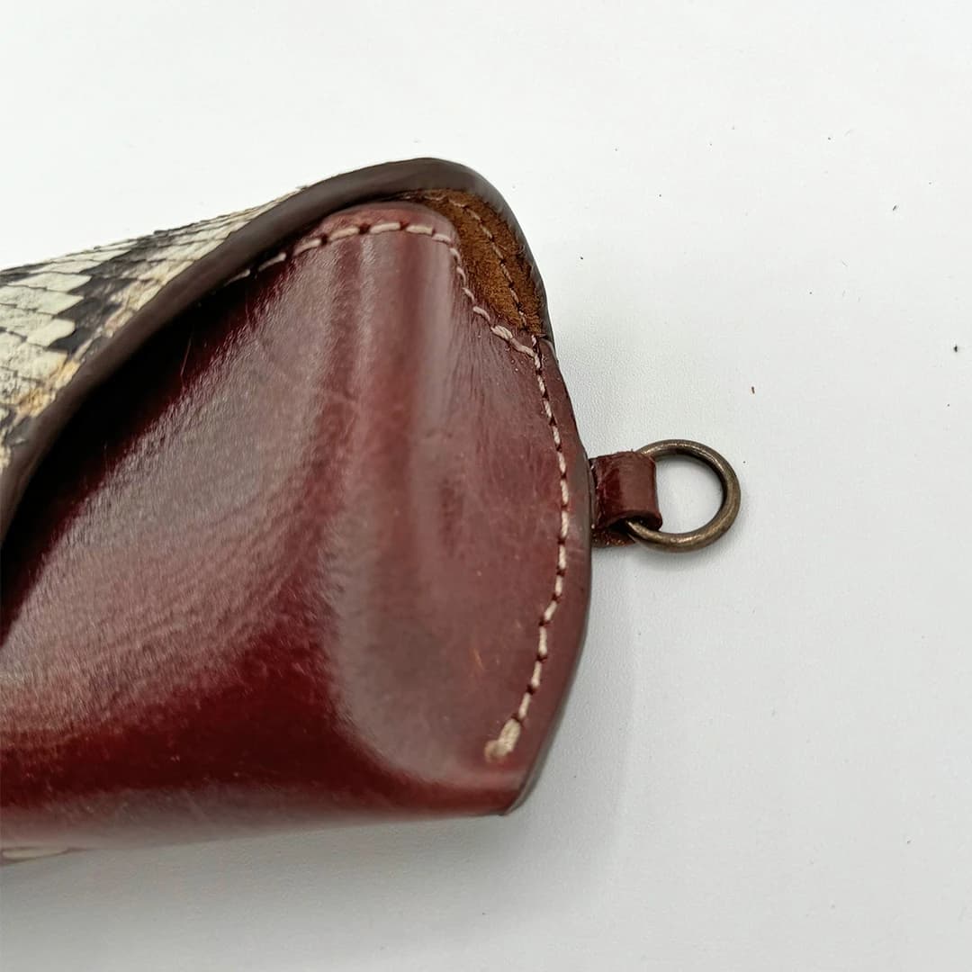 Python Leather Eyeglass Case - thumbnail 2