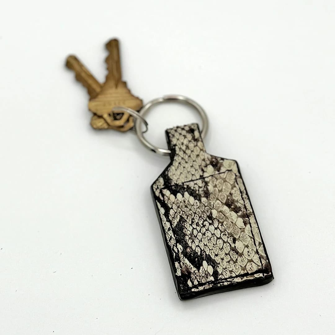 Python Leather Keychain - thumbnail 2
