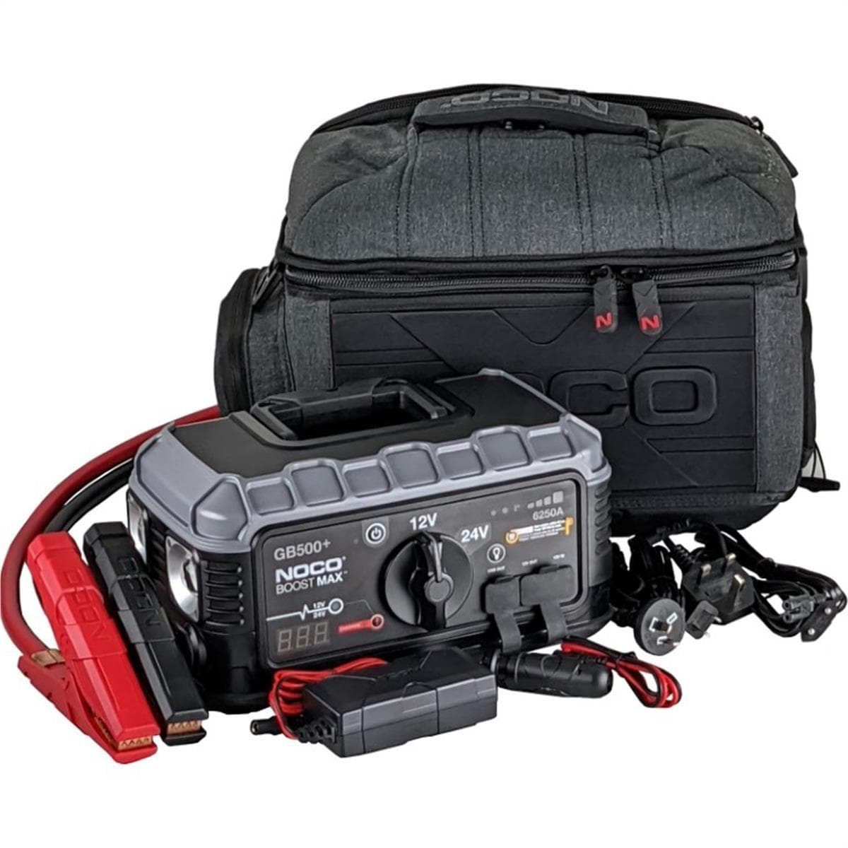 NOCO GB500 + 6250 Amp 12V/24V Lithium Jump Starter