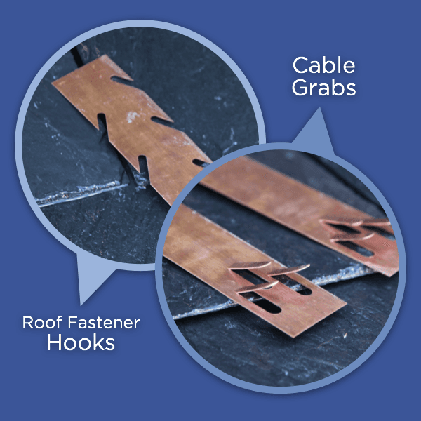 Copper Slate & Cedar Roof Clips - thumbnail 4