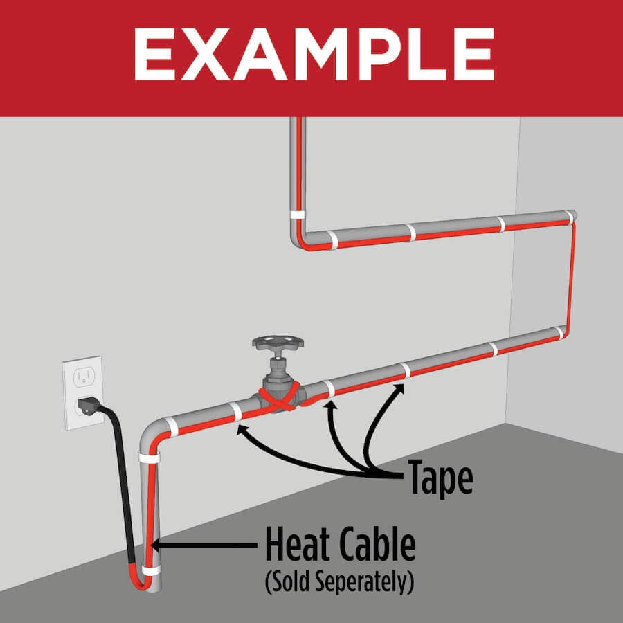 Heat Tape Pipe Installation Tape - thumbnail 2
