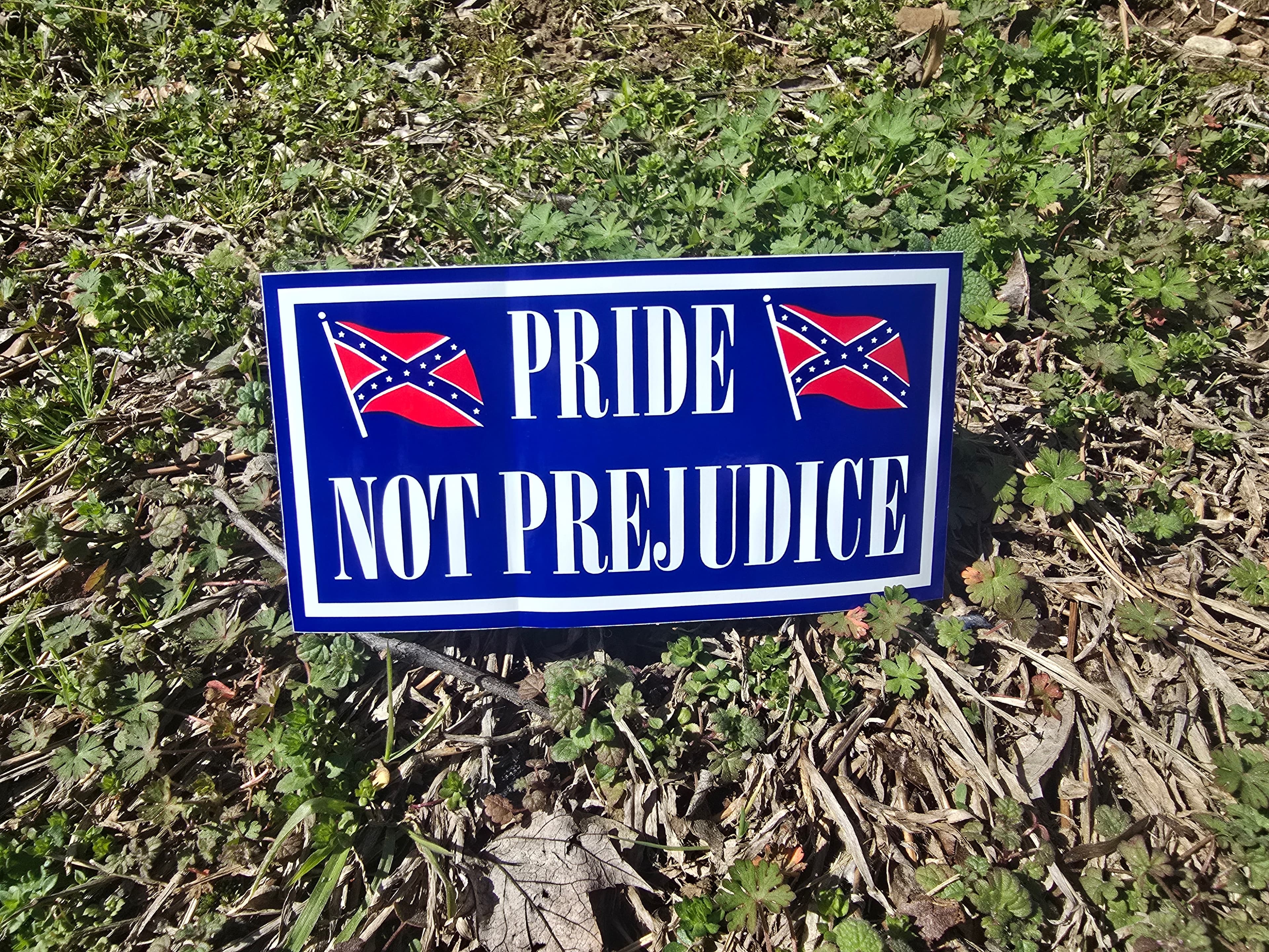 Pride Not Prejudice Confederate Sticker