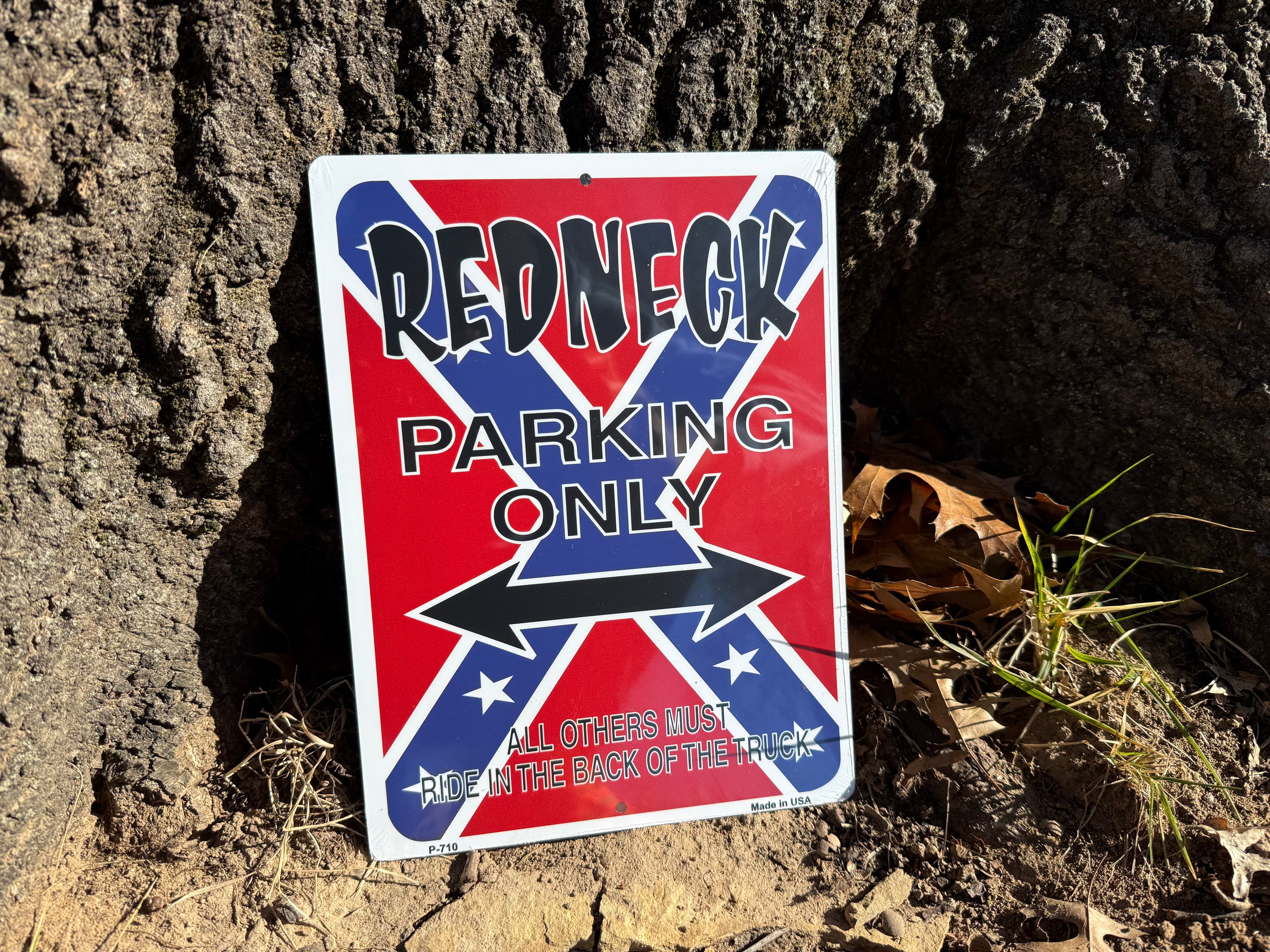 Redneck Parking Only – Rebel Red Edition