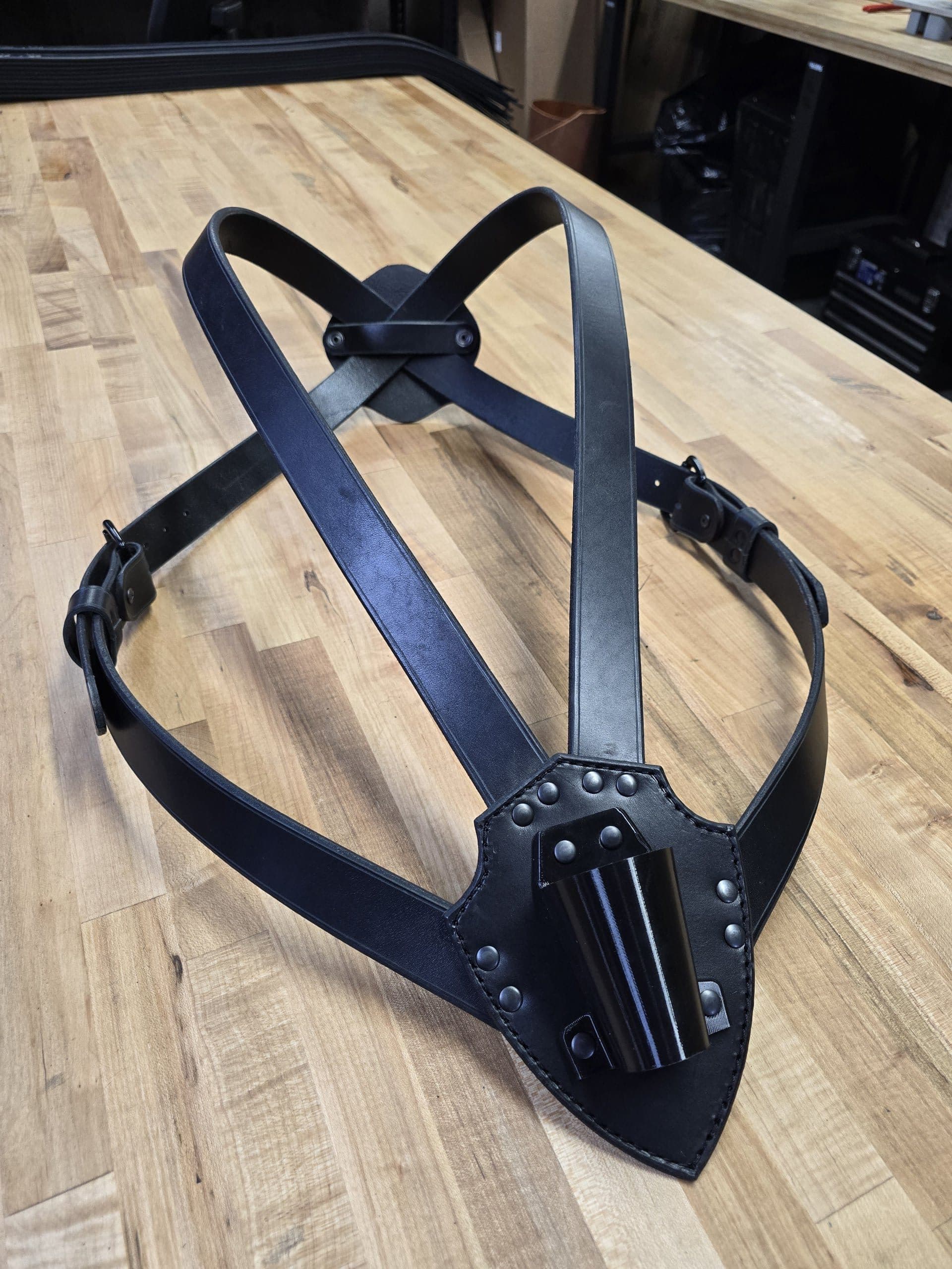 Leather Flag Holder Harness