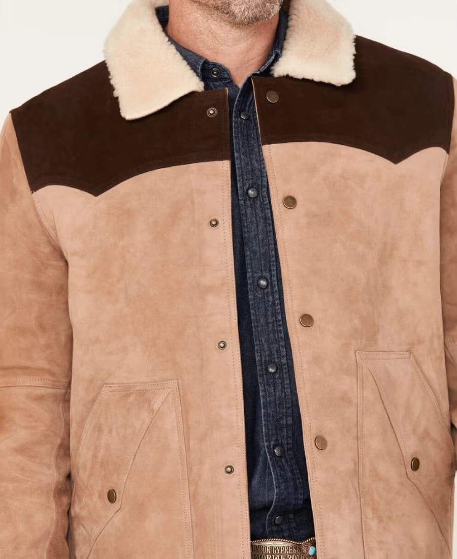 Rustler’s Ridge Men’s Color Block Suede Jacket - thumbnail 3