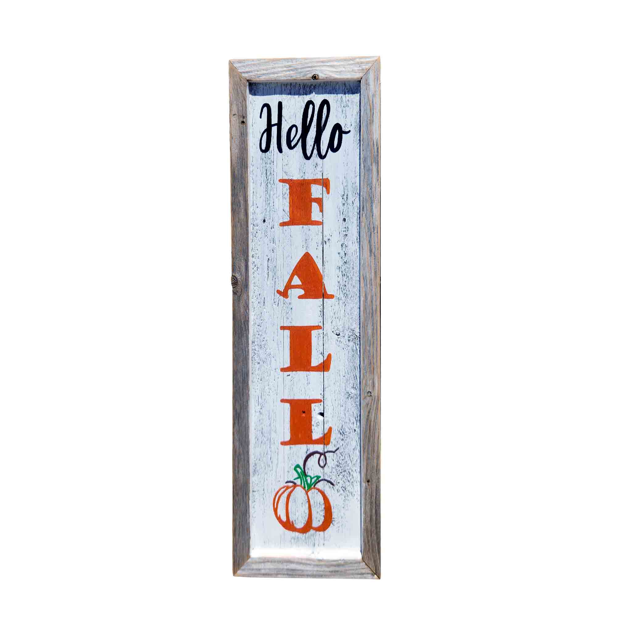 Hello Fall Sign for front porch or hanging decor - thumbnail 3