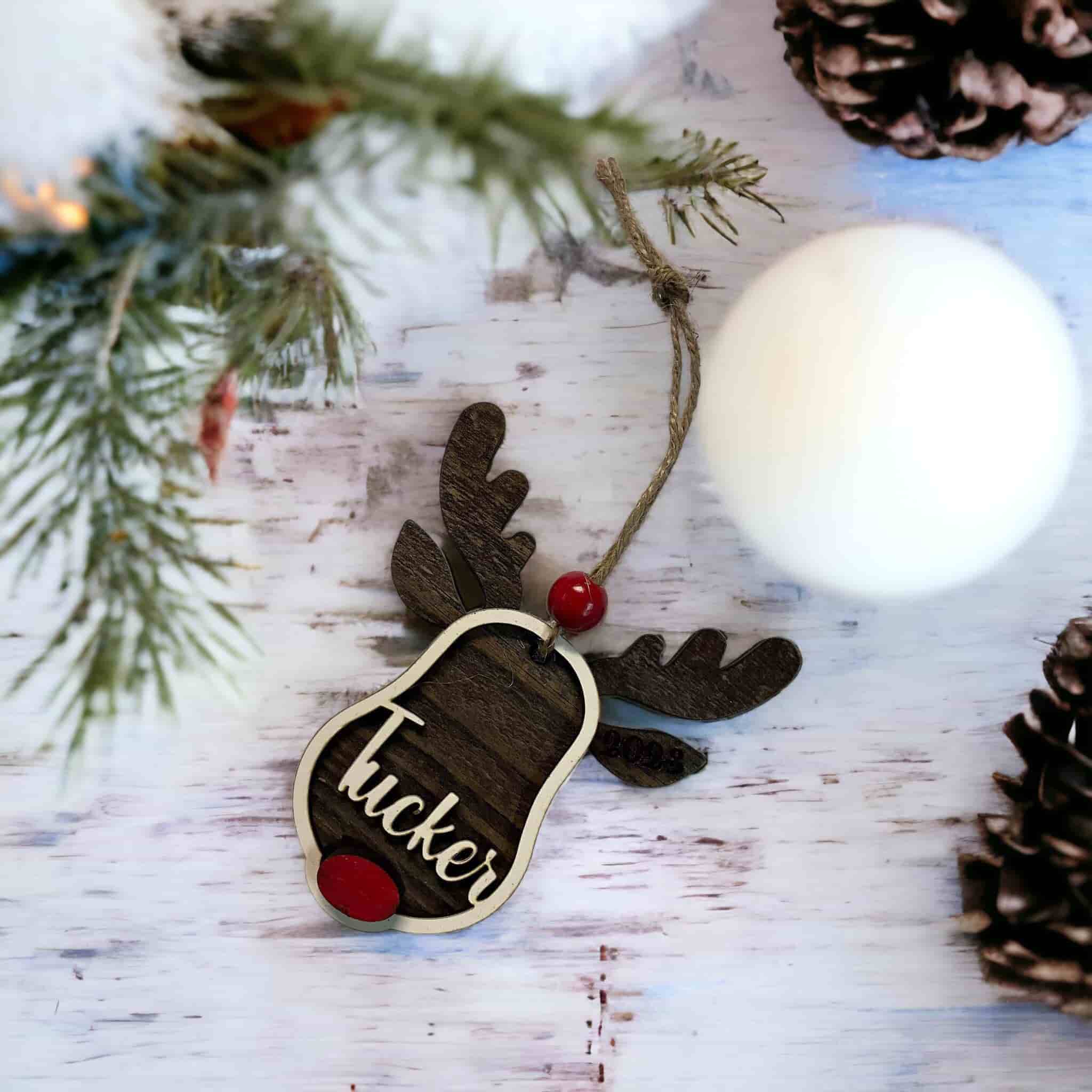 Customized Reindeer Ornament