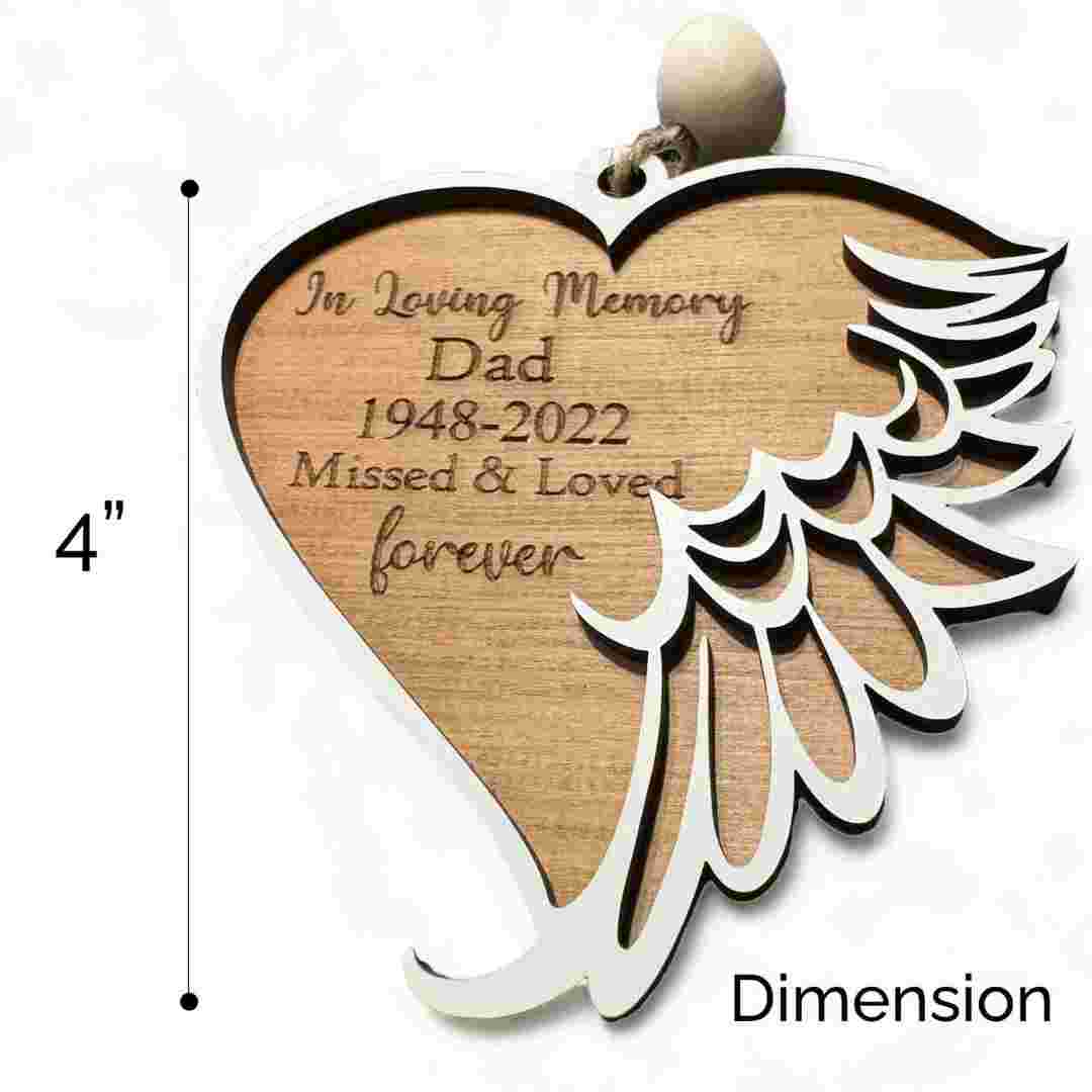 Customized Memorial Ornament made from Reclaimed Wood - thumbnail 5