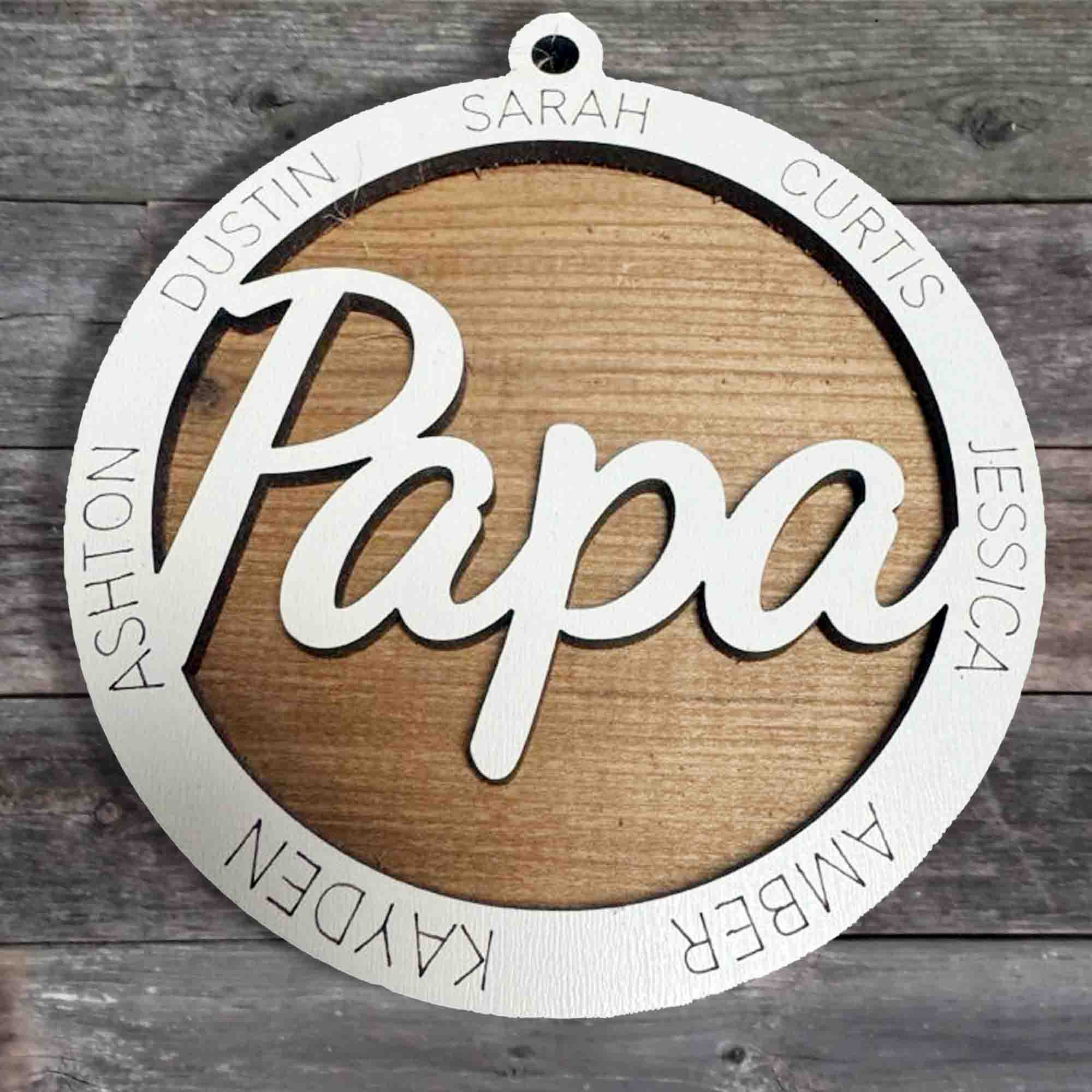 Customized Ornament for Papa (Father’s Day gift)