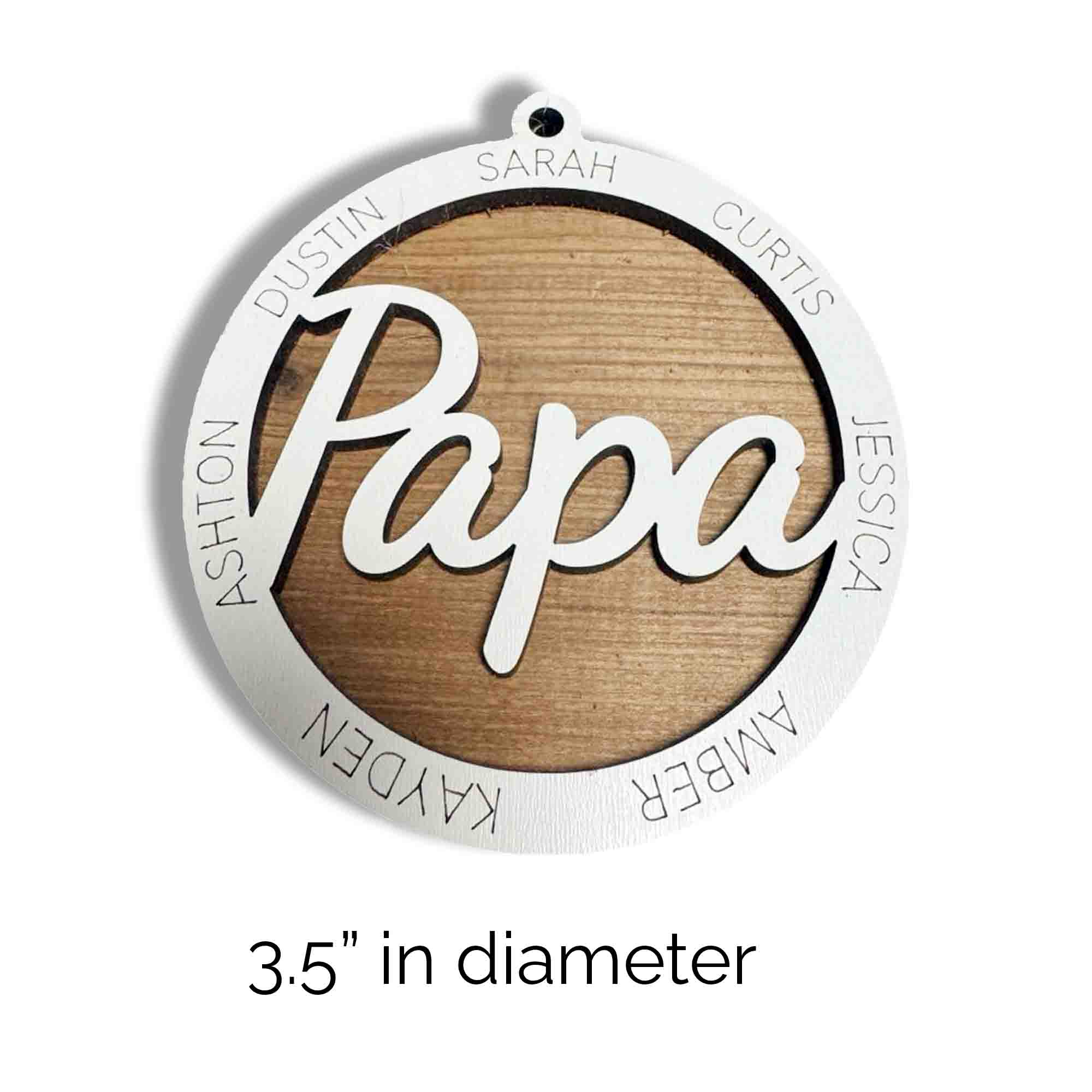 Customized Ornament for Papa (Father’s Day gift) - thumbnail 4