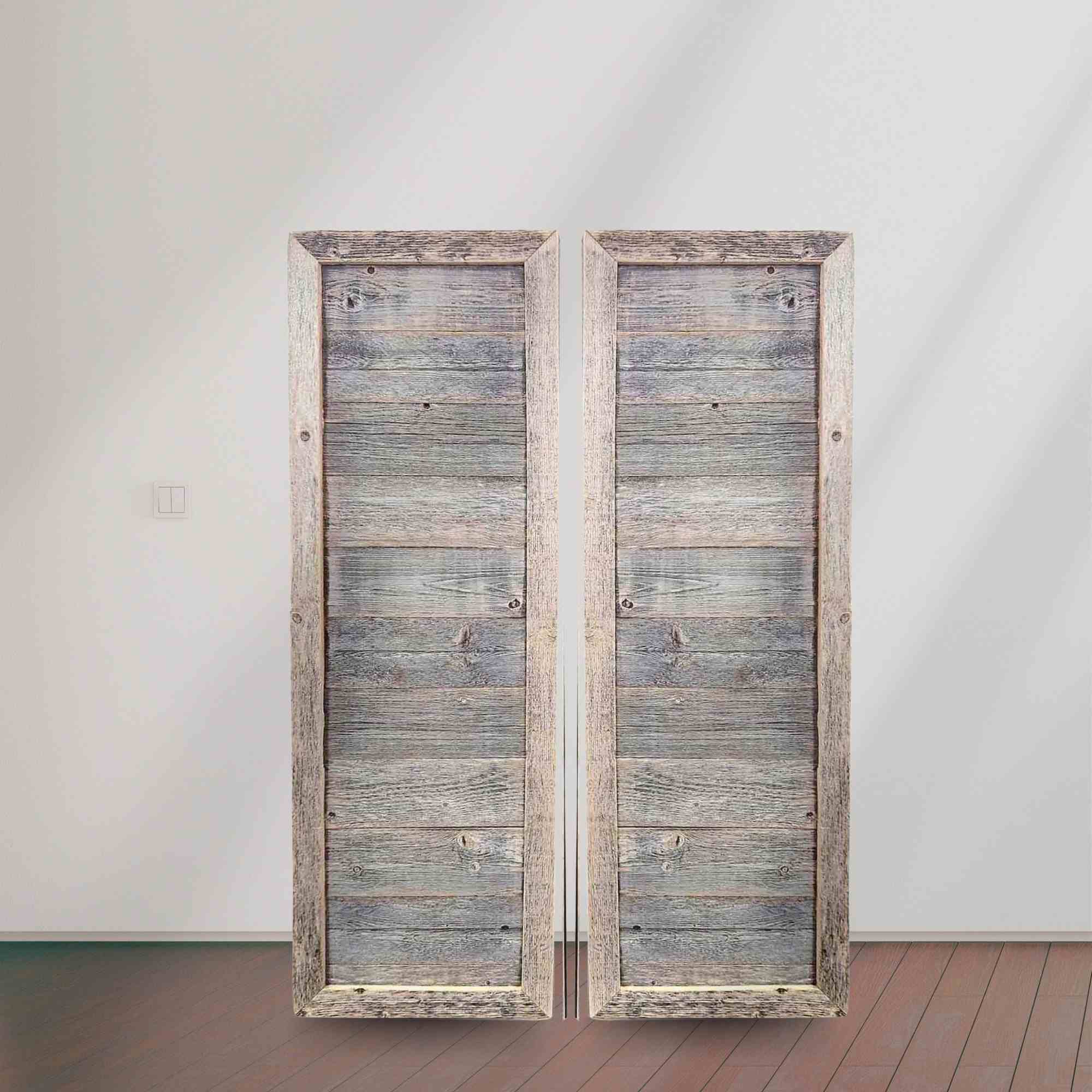 Blank Framed Sign Shutter Style – Made from Reclaimed Wood