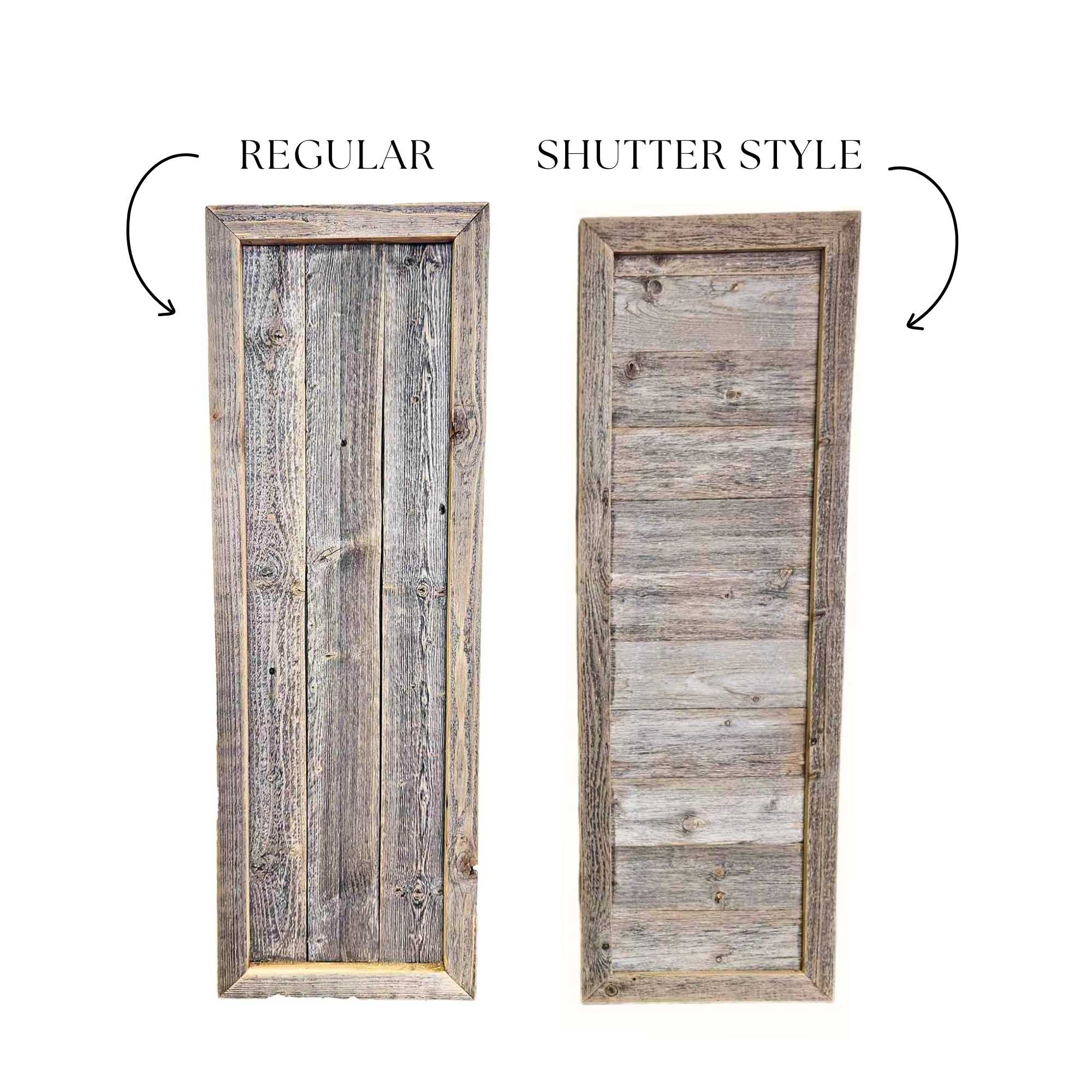 Blank Framed Sign Shutter Style – Made from Reclaimed Wood - thumbnail 5