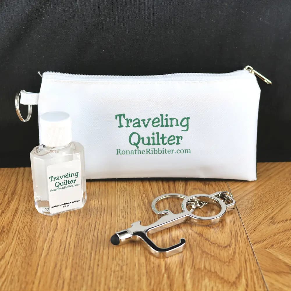 Traveling Quilter Touchless Sanitizer Kit
