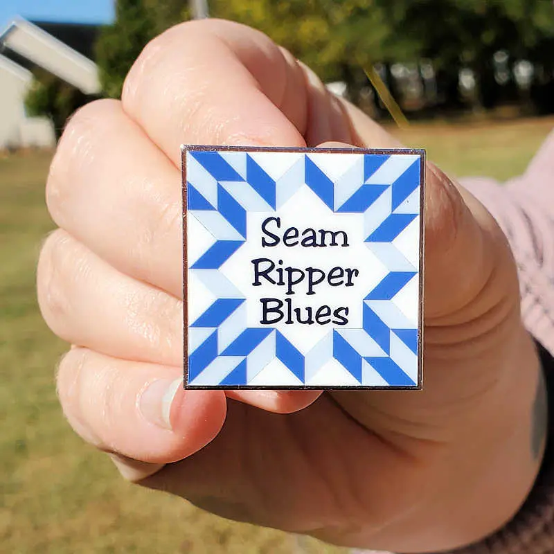 Seam Ripper Blues Collector Pin
