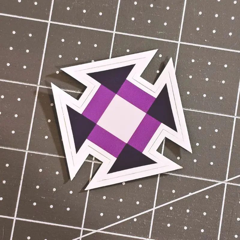 Purple Churn Vinyl Sticker