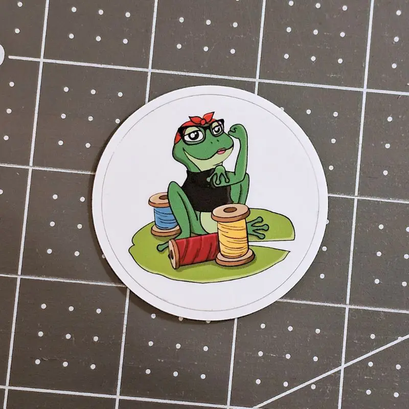 Rona the Ribbiter Vinyl Sticker