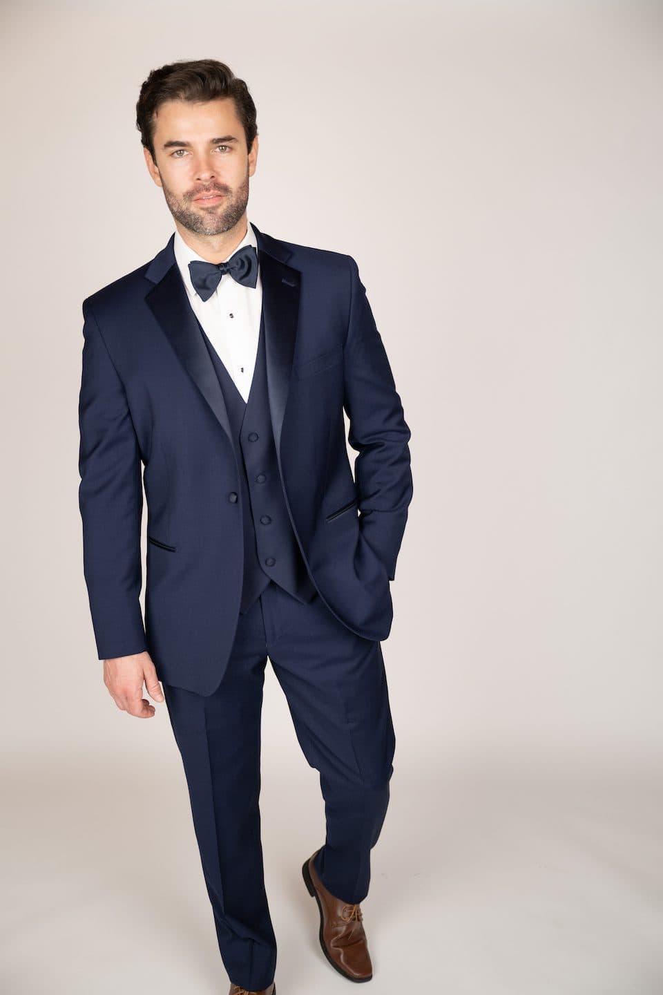 Eric Navy 1-Button Slim Fit Tuxedo - thumbnail 2