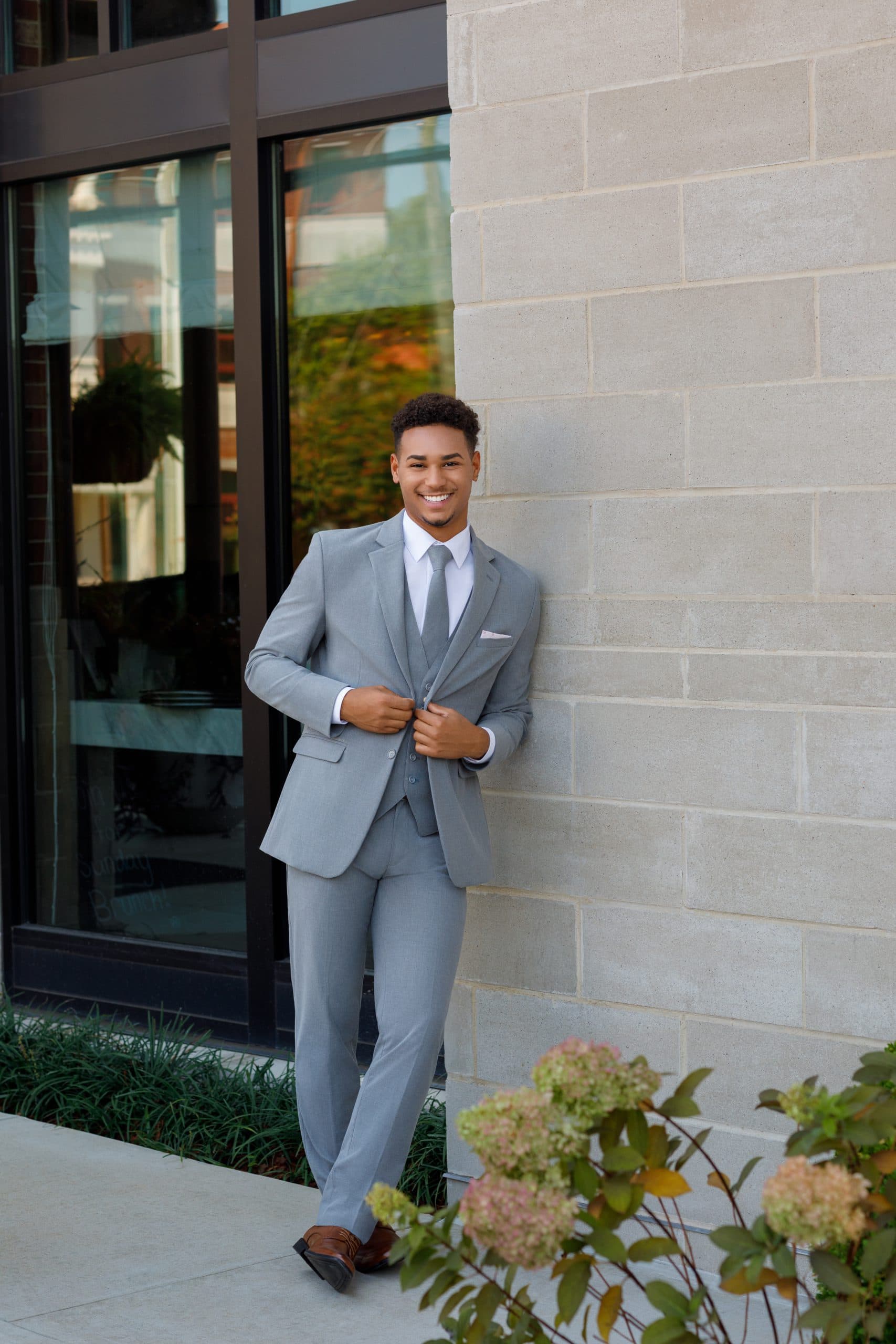 NEW! Ted Stanford Greystone Slim Fit Suit - thumbnail 2