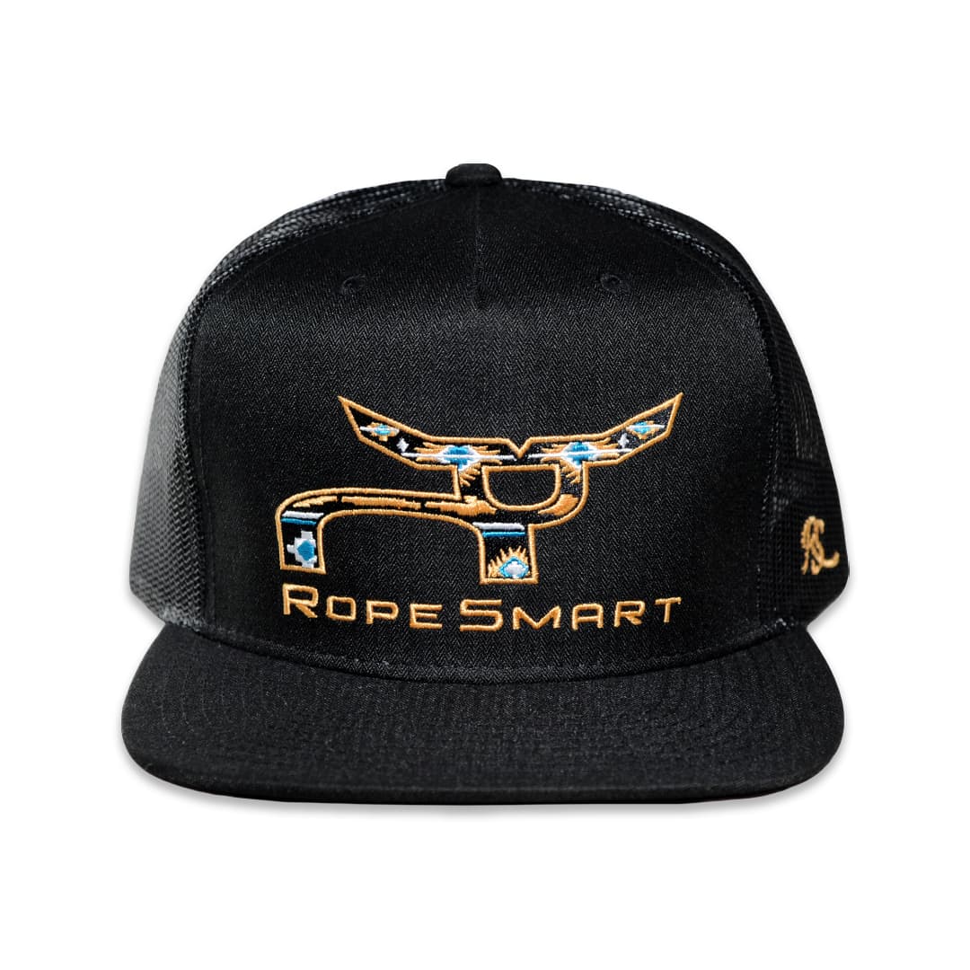 RopeSmart Desert Blue Santa Fe Black Trucker Cap - thumbnail 2