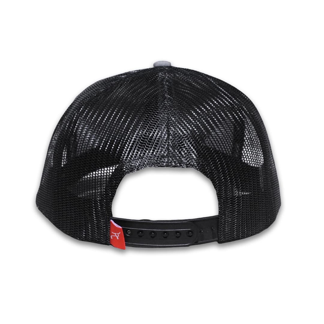 RopeSmart Black Wranglin Patch – Gray and Black Trucker Cap - thumbnail 3