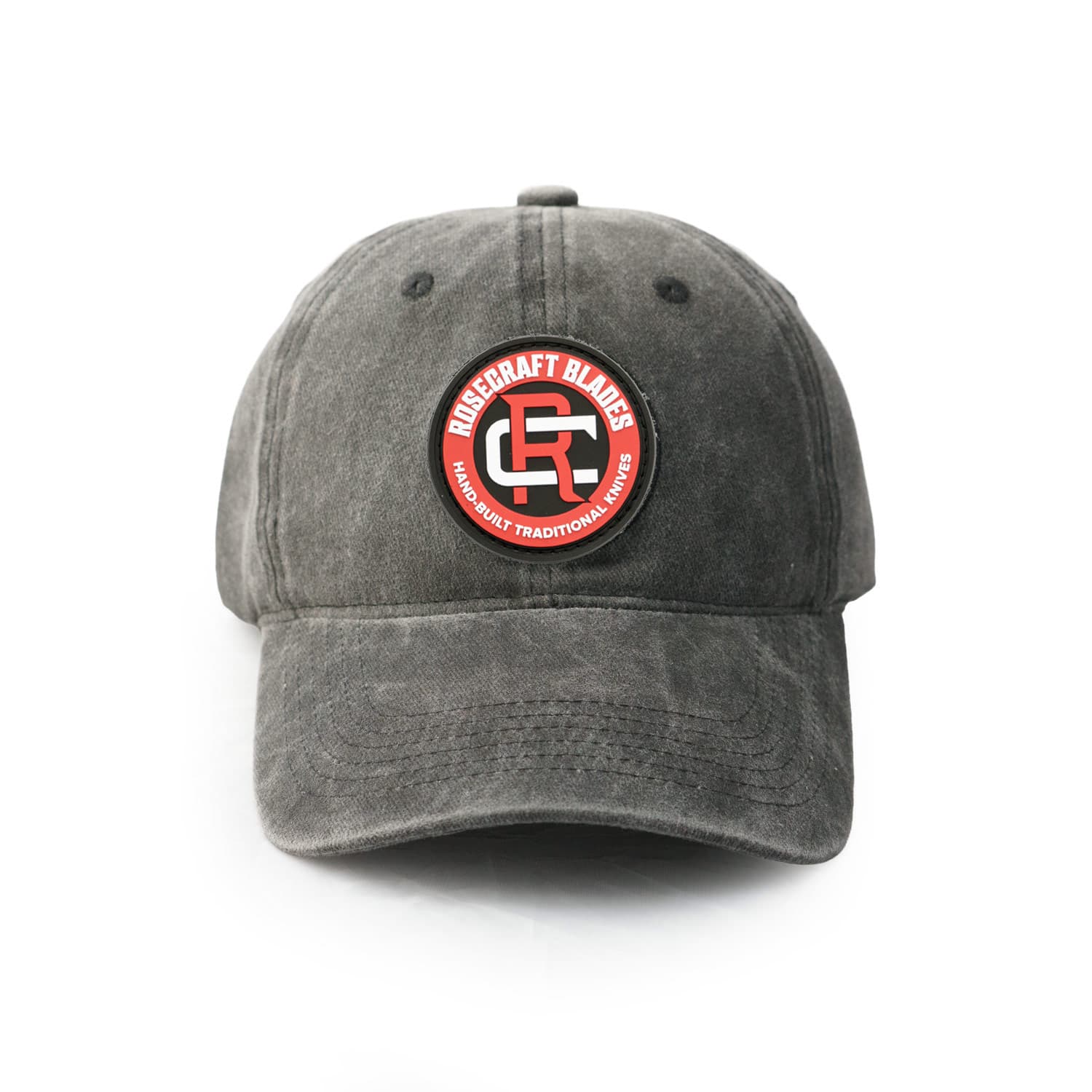 RoseCraft Fitted Cap with Hand-Built Red Patch RCXHP04