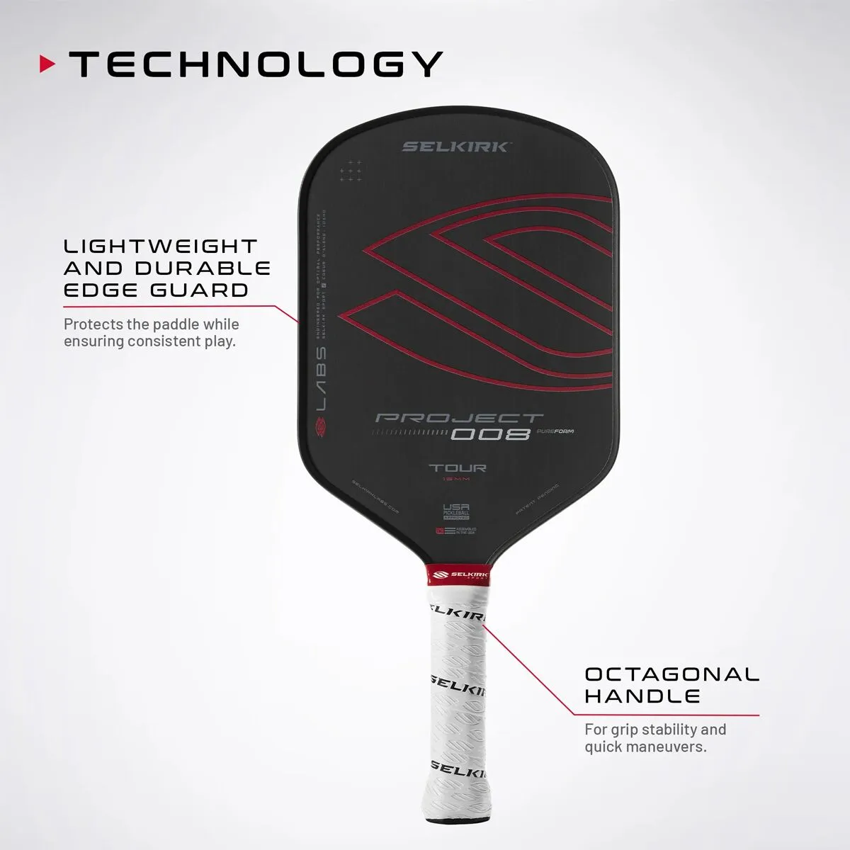 Selkirk LABS Project 008 Pickleball Paddle w Special Cover - thumbnail 6