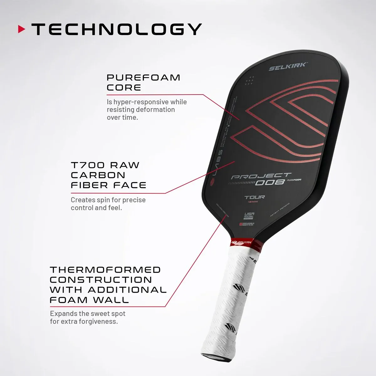 Selkirk LABS Project 008 Pickleball Paddle w Special Cover - thumbnail 3