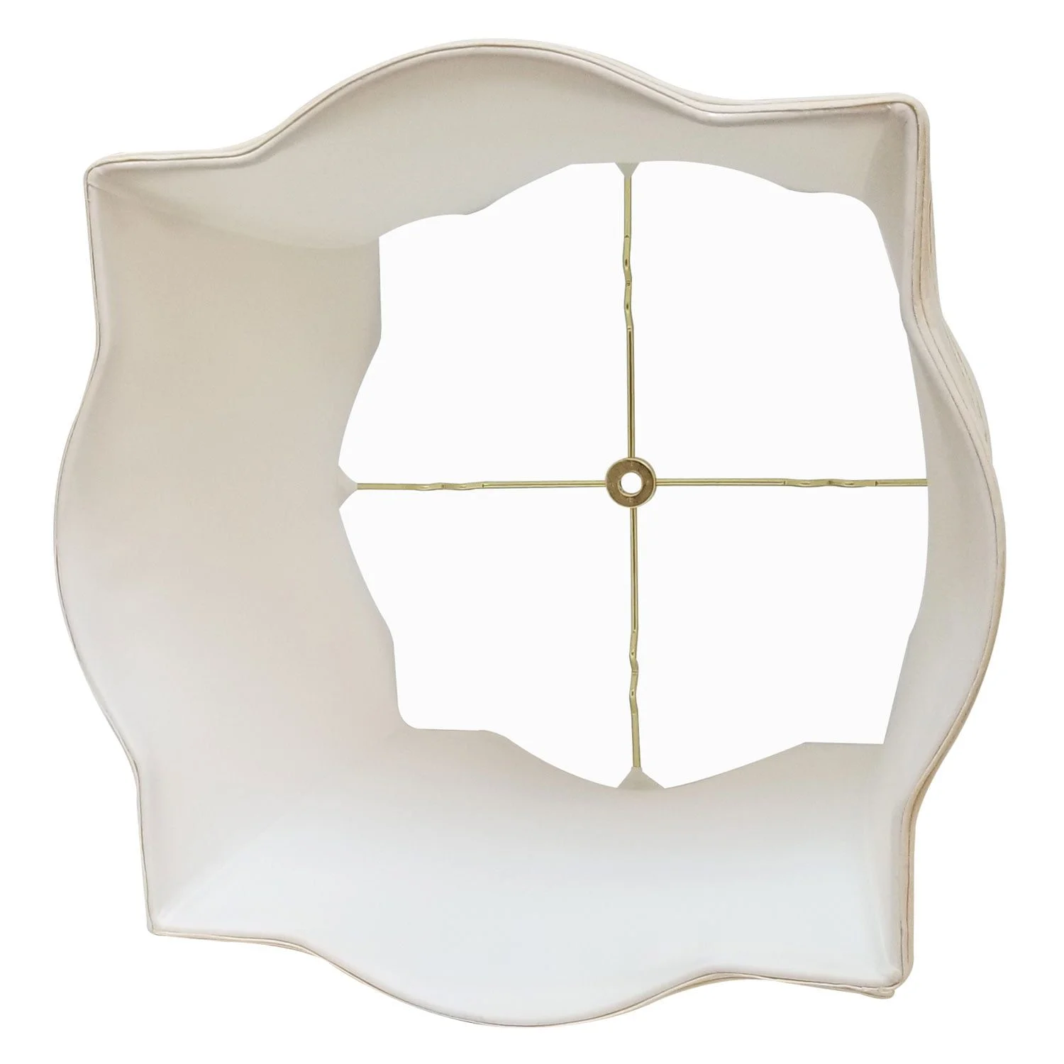 Scallop Top &amp; Bottom Square Basic Lamp Shade - thumbnail 3