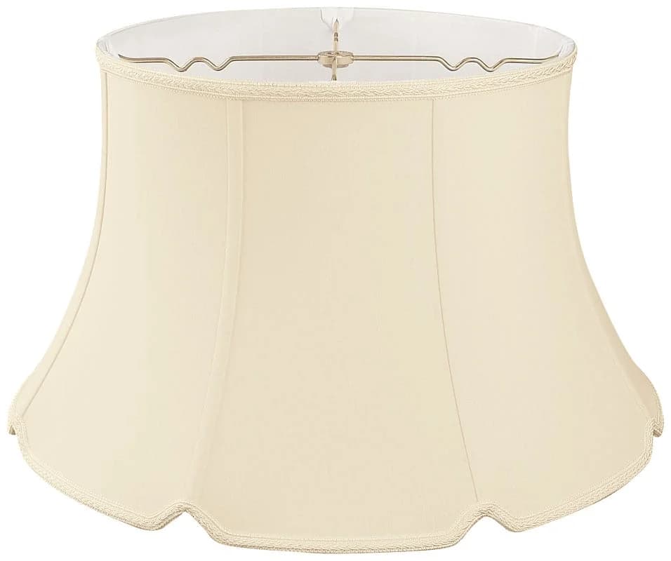 Shallow Drum Bottom V-Notch Designer Lamp Shade