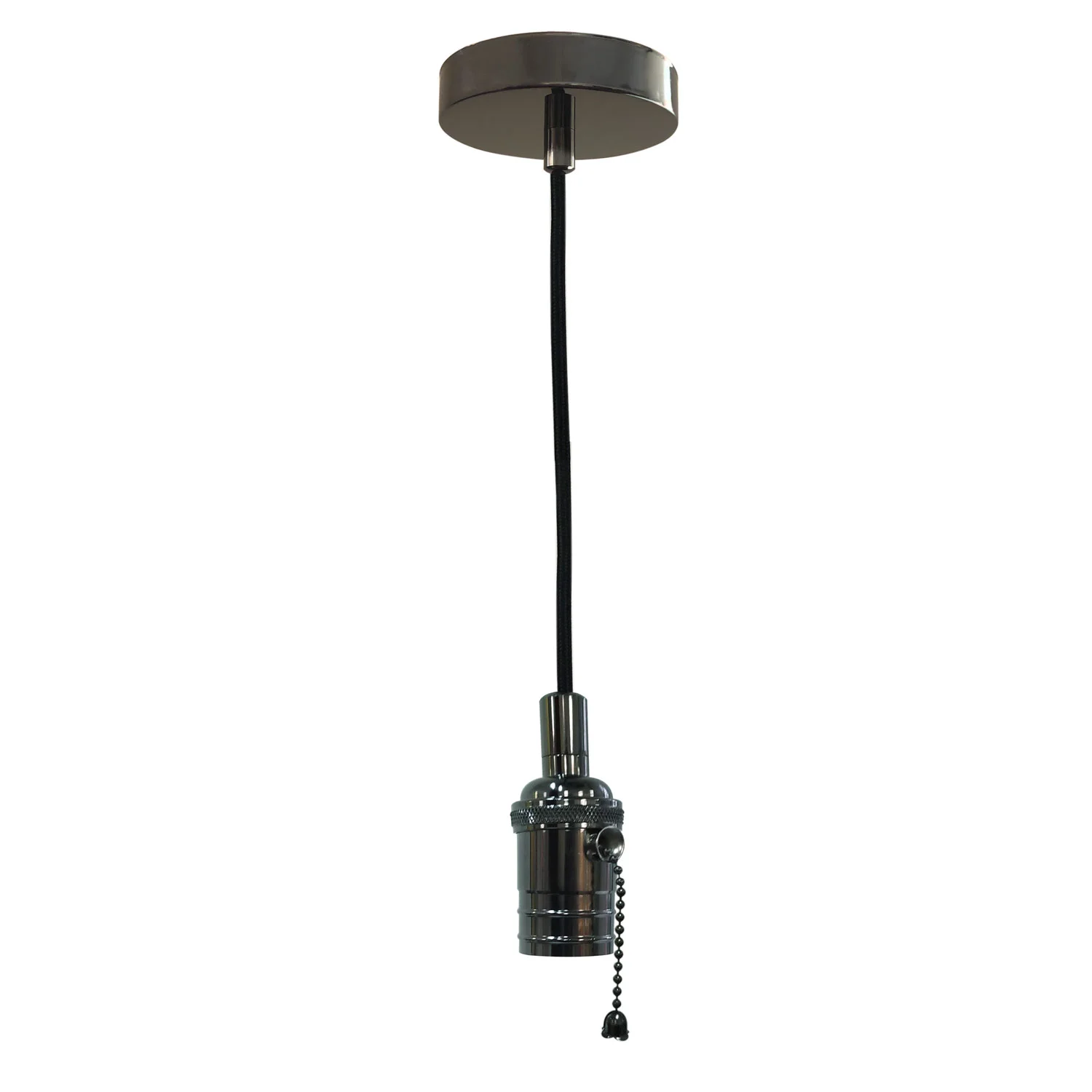 Hanging Pendant Lighting, Vintage-Style Pull Chain Pendant Light Socket and Canopy