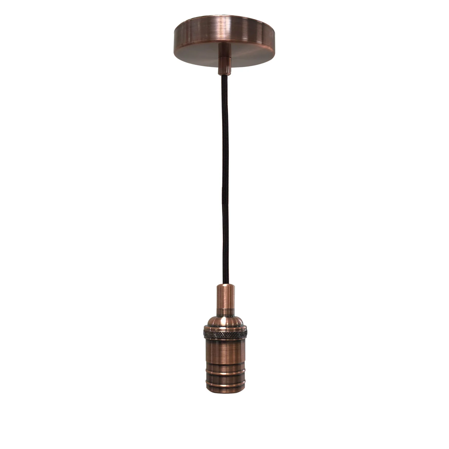 Hanging Pendant Lighting, Vintage-Style Keyless Pendant Light Socket and Canopy
