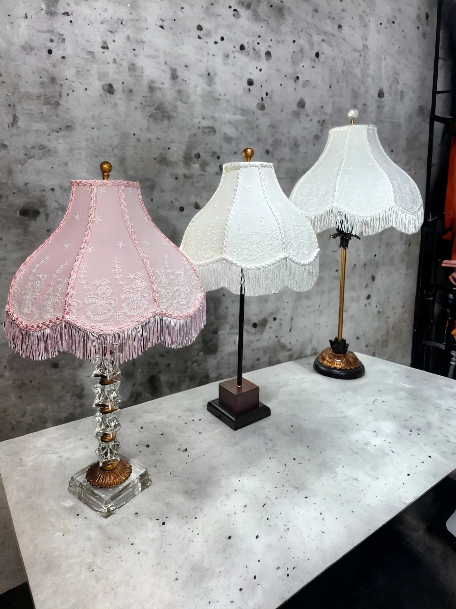 Victorian Fringed Lampshades