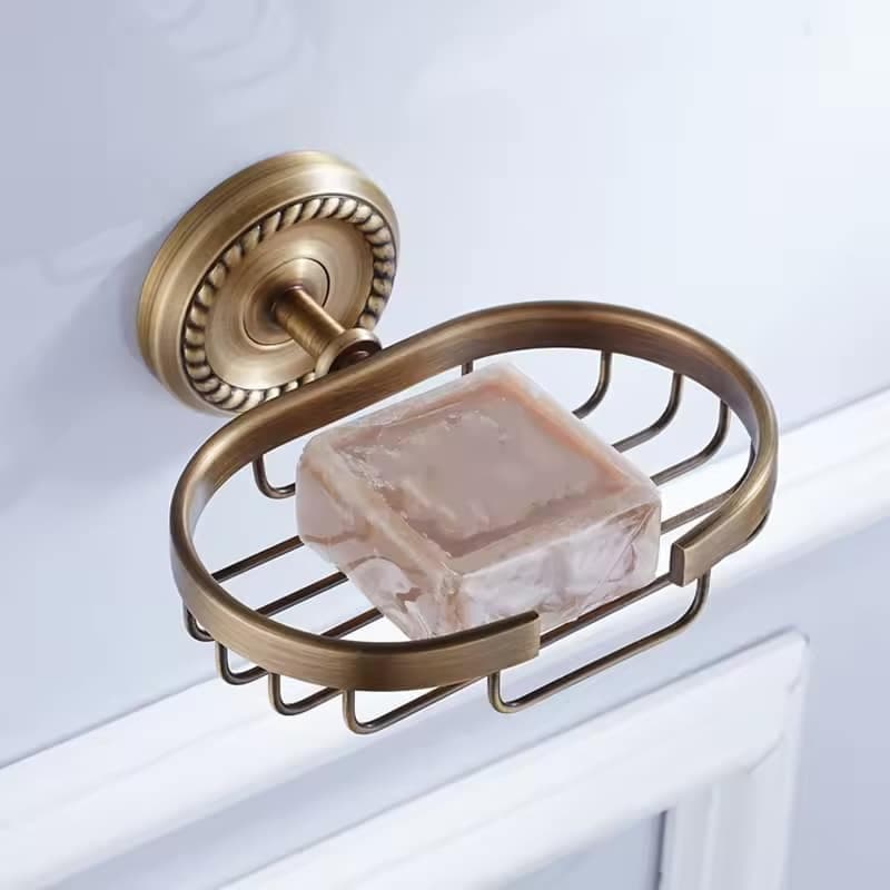 Antique Brass Soap Holder - thumbnail 2