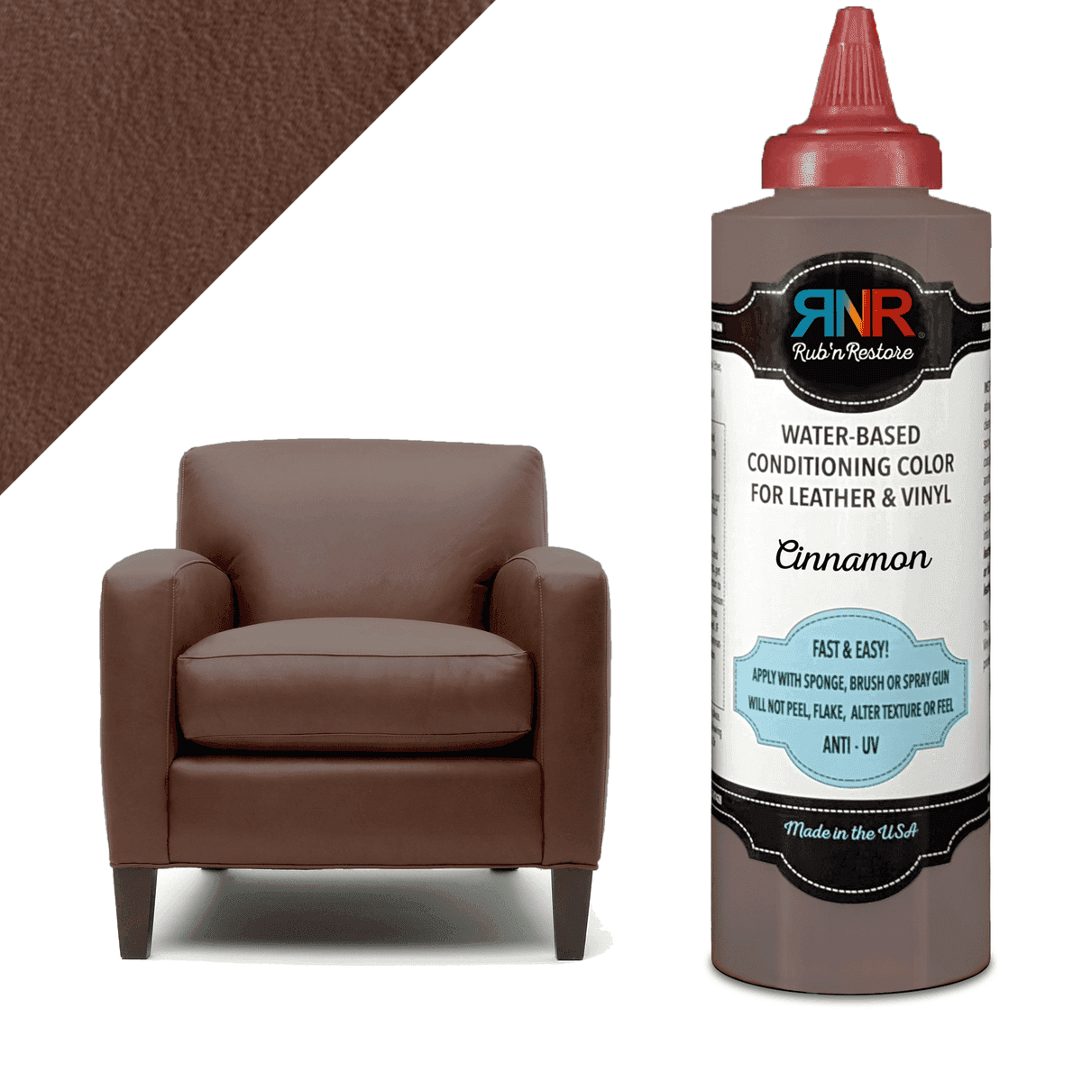 Cinnamon Vinyl & Leather Finish - thumbnail 2